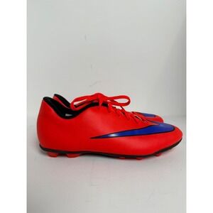 Nike Mercurial Victory Kids Soccer Cleats Sz 6Y Orange Blue Athletic 651642-650